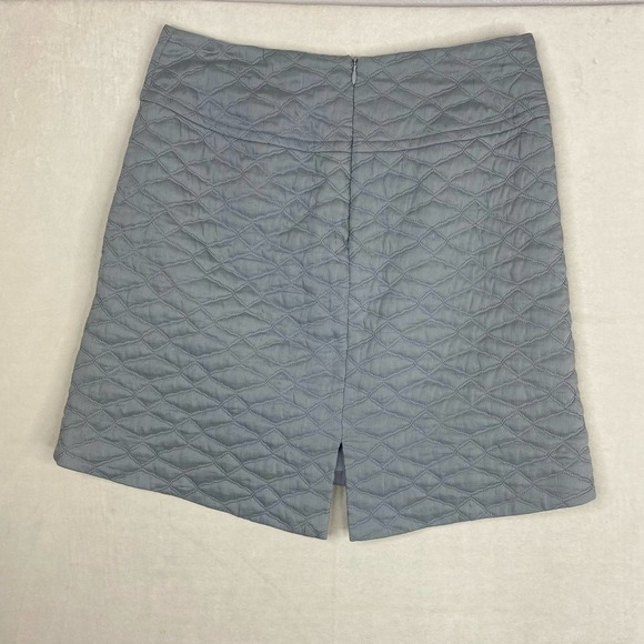 Theyskens' Theory Seedo Quilted Grey A-Line Skirt-0 - Picture 2 of 10